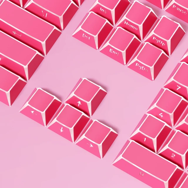 Alt view image 4 of 5 - Fogruaden PBT Keycaps Set, Cherry Profile Side Print Keycap for Mechanical Keyboard Keycaps(ZheYing-Red)