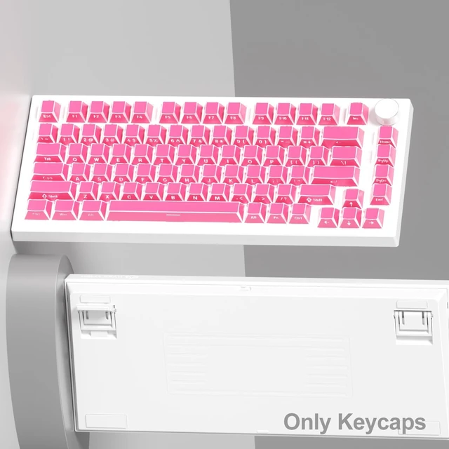Alt view image 2 of 5 - Fogruaden PBT Keycaps Set, Cherry Profile Side Print Keycap for Mechanical Keyboard Keycaps(ZheYing-Red)