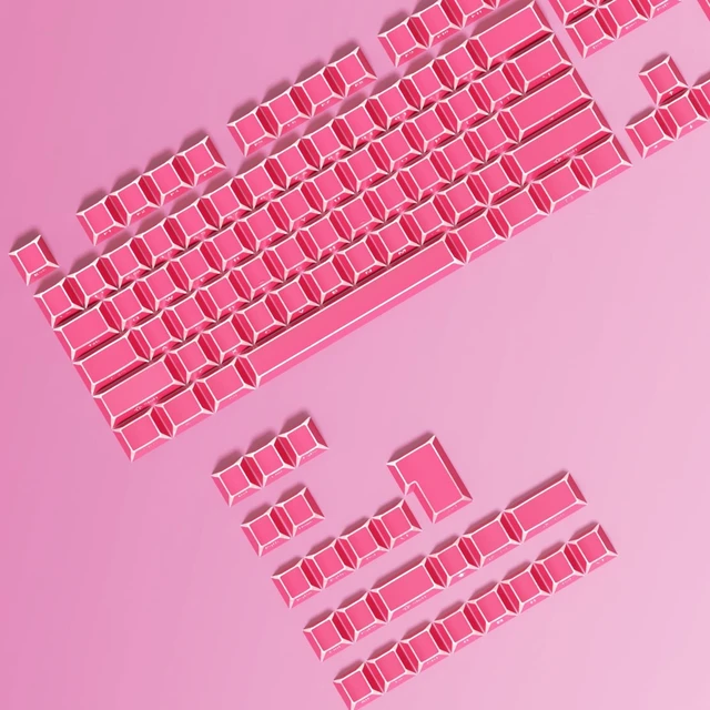 Alt view image 5 of 5 - Fogruaden PBT Keycaps Set, Cherry Profile Side Print Keycap for Mechanical Keyboard Keycaps(ZheYing-Red)