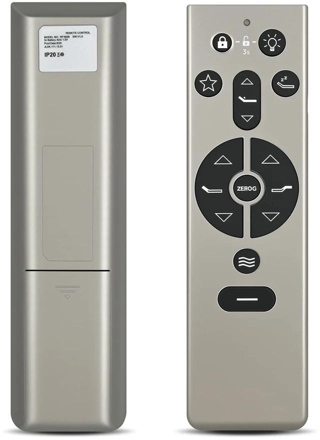 Main image of RF396B Remote for Tempur Pedic/Tempur Ergo Adjustable Bed
