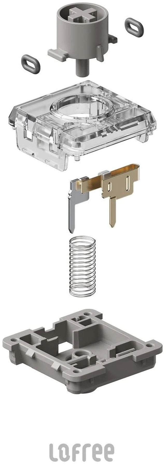 Alt view image 2 of 5 - LOFREE Specter Low-Profile POM Linear Switches for Lofree Hot-swappable Mechanical Keyboard, Flow and Flow Lite Series, 106pcs