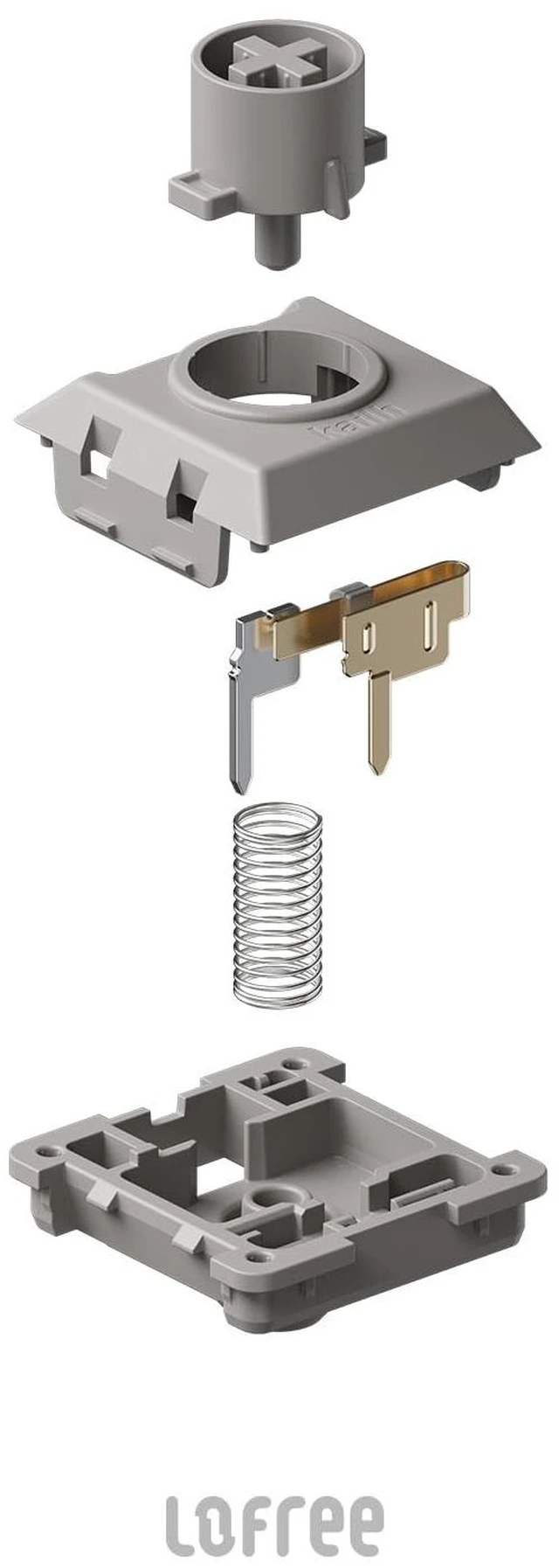 Alt view image 3 of 5 - LOFREE Specter Low-Profile POM Linear Switches for Lofree Hot-swappable Mechanical Keyboard, Flow and Flow Lite Series, 106pcs