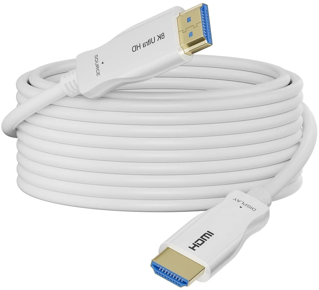 Main image of 8K Fiber Optic HDMI Cable 100FT, 48Gbps Ultra High Speed Thin HDMI Cord, 8K@60Hz 4K@240Hz, Dynamic HDR, eARC, HDCP 2.2&2.3, 3D, Compatible for Laptop, PC, Monitor, PS5, PS4, Xbox, HDTV, Projecto