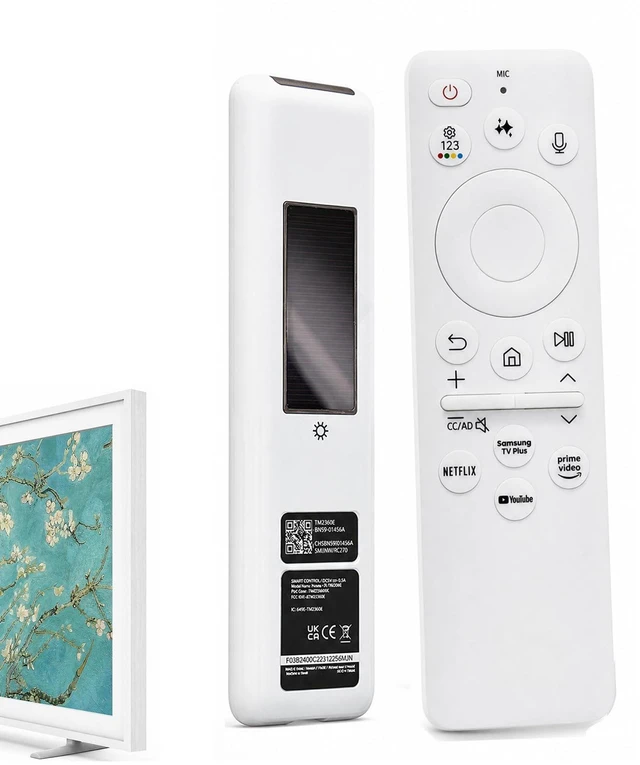 Main image of BN59-01482A TV Remote for Samsung Frame TV with Solar Charging Smart Voice Control & 360 IR for Samsung Smart TV, Neo QLED No Pairing Needed, Replace BN59-01482G, BN59-01482K, BN59-01482
