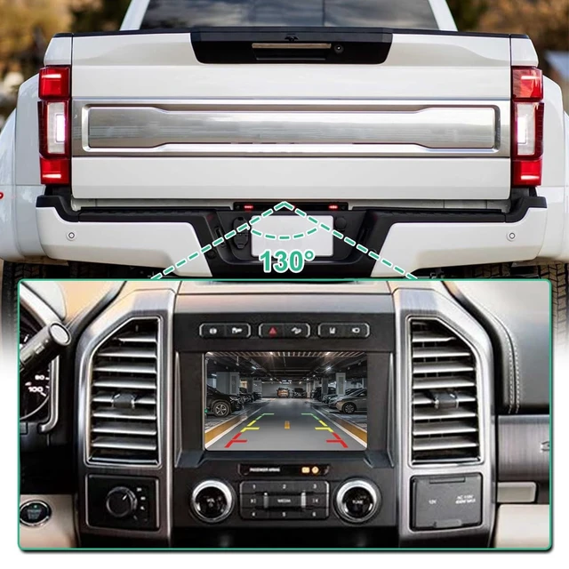 Alt view image 2 of 5 - JC3T-19G490-AD Backup CameraReplacement for Ford F250 F350 F450 F550 Super Duty (2017-2022), OE Cam Replaces Part # JC3T19G490AD by GreenYi
