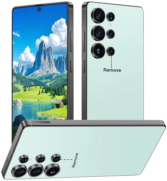 Main image of zrchjm I25 Ultra 5G Unlocked Smartphone,16GB+512GB 7000mAh Fully Cell Phone for Android 14, 6.99" HD Screen Unlocked Cell Phone, 68MP+108MP Dual Camera/Dual SIM/Fingerprint (Cyan)