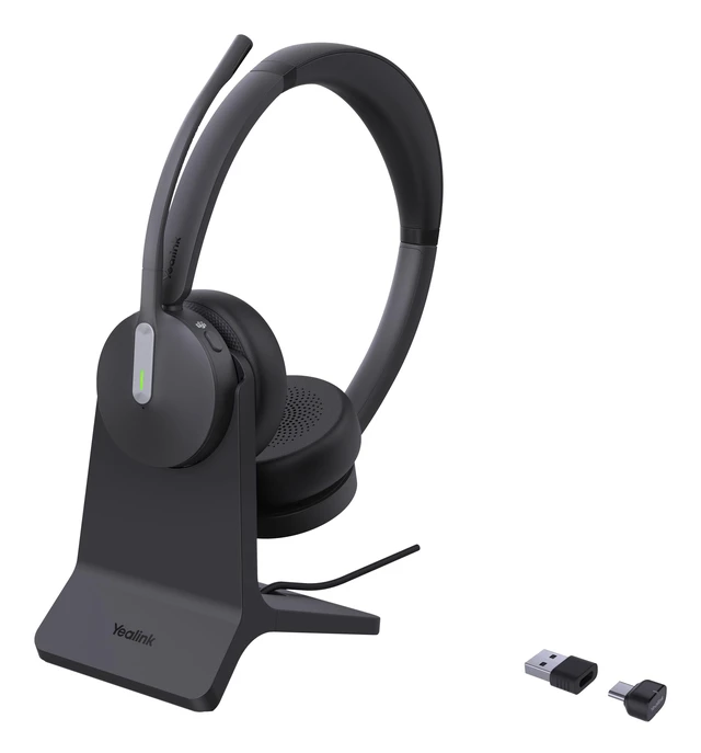 Alt view image 2 of 4 - Yealink BH70 Dual Teams Headset with Charging Stand USB-C/A