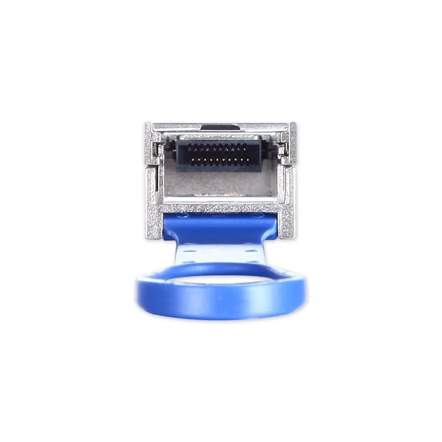 Alt view image 3 of 3 - H!Fiber QSFP28 to SFP28 QSA Adapter 100G to 25G Converter Module for Dell, Juniper, Arista, Extreme and More Devices, All-Metal housing, 4 Pack
