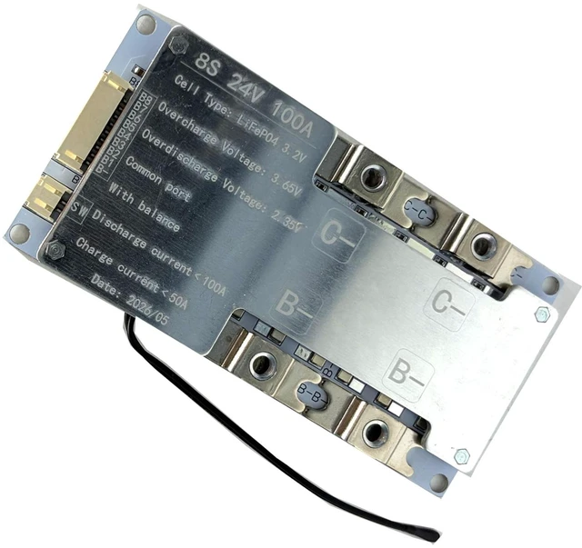 Alt view image 3 of 5 - 8S 100A BMS Lifepo4 Battery Protection Board Temperature Protection Equalizer