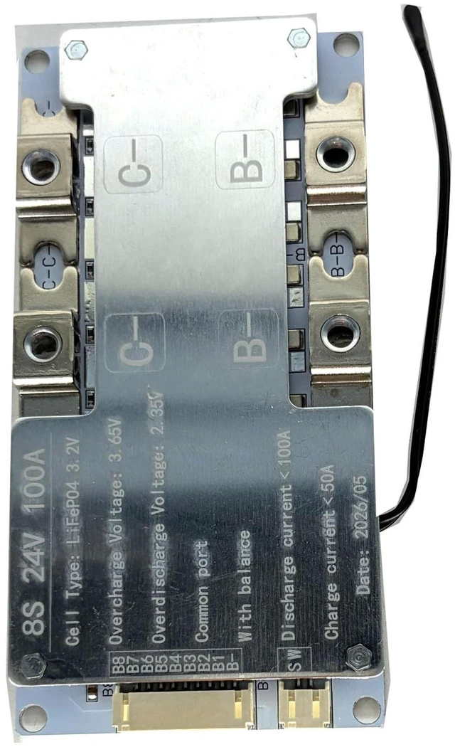 Alt view image 5 of 5 - 8S 100A BMS Lifepo4 Battery Protection Board Temperature Protection Equalizer