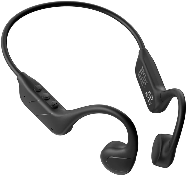 Main image of Upgrade Bone Conduction Headphones Bluetooth 6.0 Open Ear Earbuds with Mic, Balanced Audio, Reduced Sound Leakage, IP54 Waterproof Secure Fit, Wireless Sports Headphones for Running, Workout &