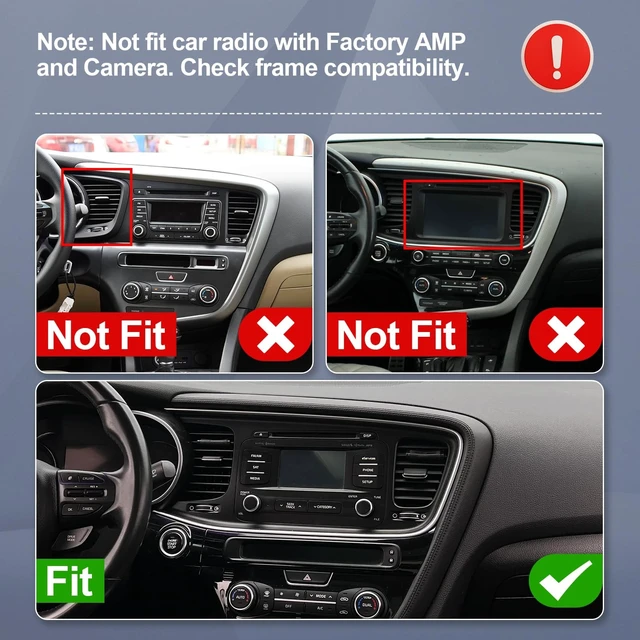 Alt view image 2 of 5 - 9 Inch Linux Touchscreen Car Radio Stereo for Kia Optima K5 2011-2015 with CarPlay/Android Auto Car Radio, Support Bluetooth,Backup Camera,SWC,FM Radio,Dual USB