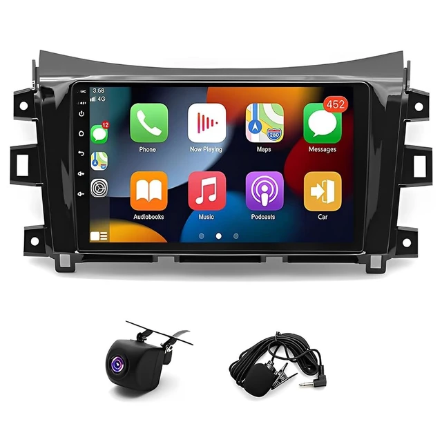 Alt view image 2 of 5 - 2+64G Android 14 Double Din Car Stereo for Nissan Frontier Navara NP300 2016-2019, 9" Touchscreen Radio for Navara NP300 Android Car Radio with Wireless Carplay Bluetooth WiFi FM/RDS Backup Cam