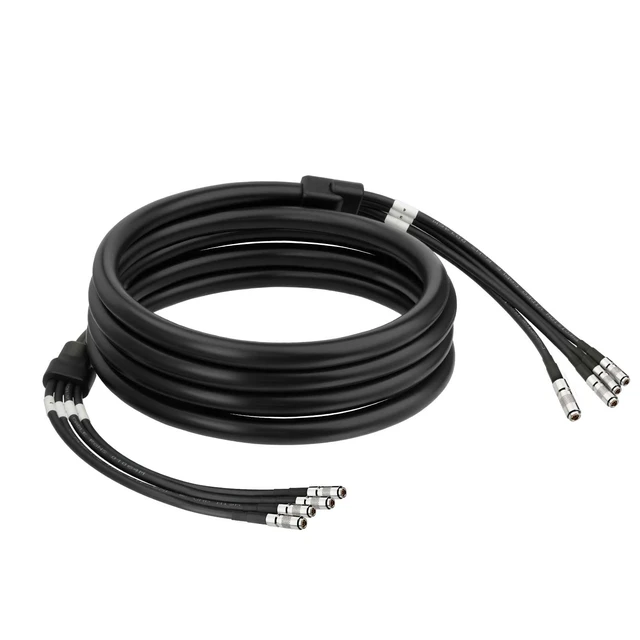 Alt view image 5 of 5 - Superbat CXP12 4-Channel DIN 1.0/2.3 Male Cable for Machine Vision, 10ft