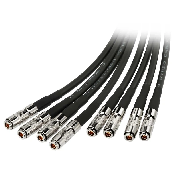 Alt view image 2 of 5 - Superbat CXP12 4-Channel DIN 1.0/2.3 Male Cable for Machine Vision, 10ft