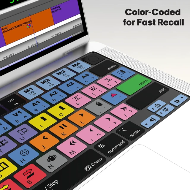 Alt view image 4 of 5 - KB Covers Premium Avid Media Composer Keyboard Cover for MacBook Pro & Air