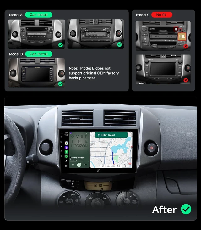 Alt view image 2 of 5 - Linux Car Radio Stereo for Toyota RAV4 2006-2012 CarPlay Android Auto