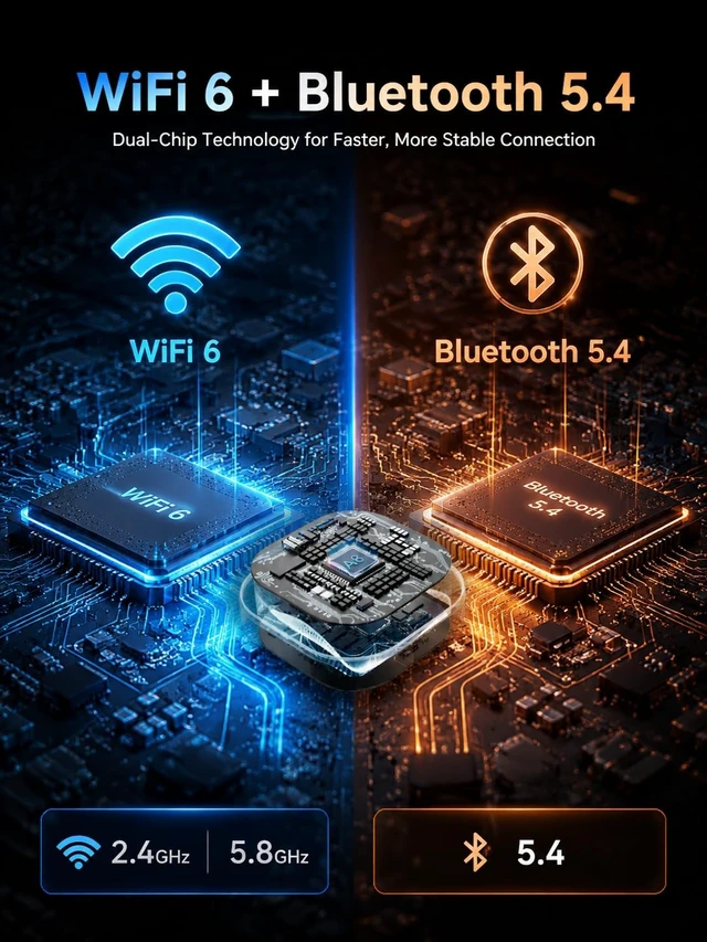 Alt view image 4 of 5 - 2026 Wireless CarPlay & Android Auto Adapter 2-in-1 Plug & Play Dongle, Converts Wired to Wireless, Auto Reconnect, Low Latency, for iOS 10+ & Android 11+ with Factory Wired CarPlay