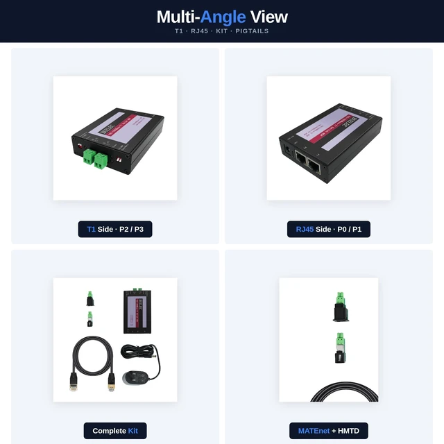 Alt view image 4 of 4 - BUELEC 100/1000BASE-T1 Managed Automotive Ethernet Switch, 4-Port, 2X T1 + 2X RJ45, VLAN, Port Mirroring, USB Config, MATEnet & HMTD Adapters