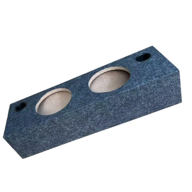 Alt view image 2 of 4 - Dual 6.5 Inch Car Audio Subwoofer Enclosure Box, Gray