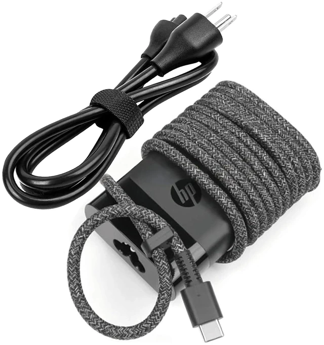 Main image of 65W Laptop USB C Charger Fit for HP EliteBook x360 1030 630 745 835 840 845 860 ZBook 14u G5 Firefly 14 15 16 ProBook 440 450 455 460 Spectre x360 OmniBook Type C AC Adapter