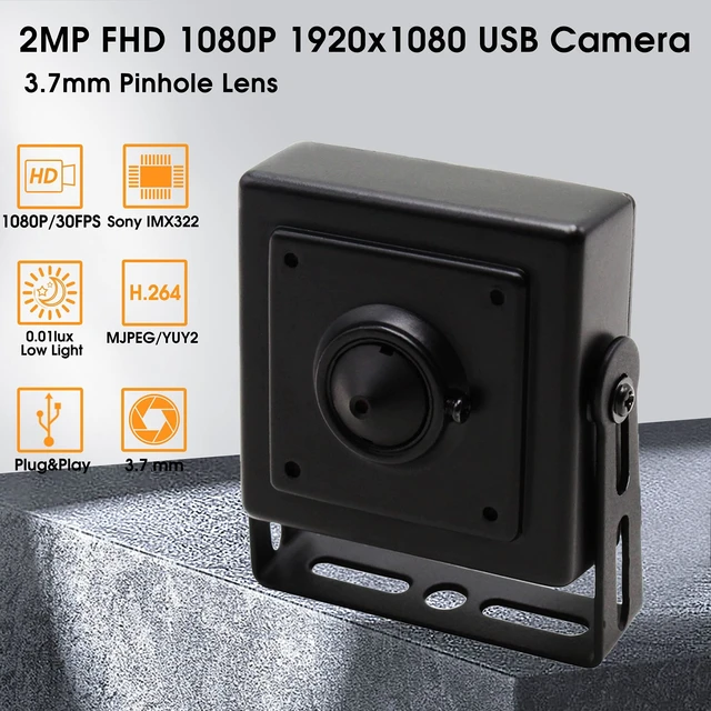 Alt view image 2 of 5 - SVPRO USB Camera 1080P HD Webcam Pinhole Lens 3.7mm Wide Angle PC Camera H.264 Low Lux Cam for Windows MAC Linux Android Online Class Live Streaming