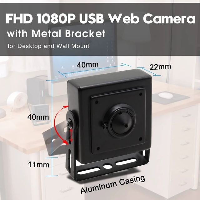 Alt view image 5 of 5 - SVPRO USB Camera 1080P HD Webcam Pinhole Lens 3.7mm Wide Angle PC Camera H.264 Low Lux Cam for Windows MAC Linux Android Online Class Live Streaming