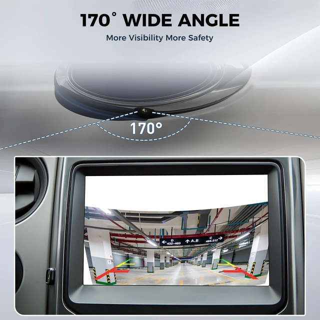 Alt view image 4 of 5 - Backup Camera fit for Ford F-150 2010-2014, Mustang 2015-2020