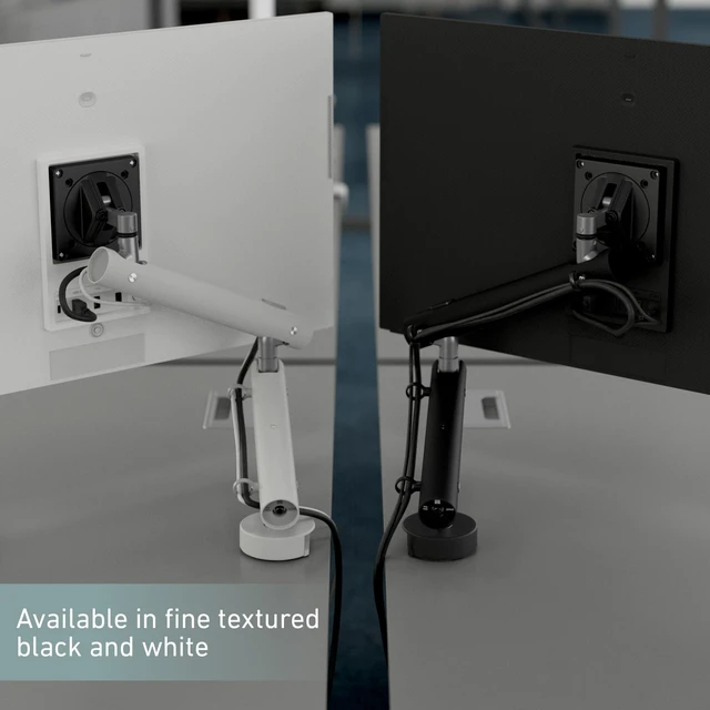 Alt view image 5 of 5 - Miro Single Monitor Arm Desk Mount with Through Desk Fixing, VESA Compatible Adjustable Gas Spring Arm, Cable Management, Fits 1732 Screens, Supports 4.419.8 lbs (29kg)