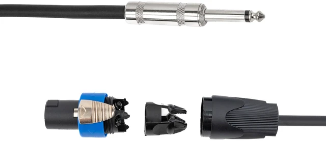 Alt view image 5 of 5 - jlelectro 2-Pack 50FT 12AWG Speakon to 1/4" TS DJ PA Speaker Cable