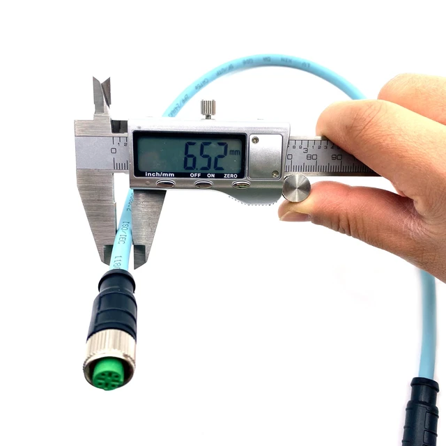 Alt view image 5 of 5 - 3.28ft M12 4 Pin D Code Female to Female Ethernet Cable, Aviation Plug Communication Industrial Connection Line for Encoder Industrial Automation PLC Network CAT5e Flexible Shield Waterproof 1Meter