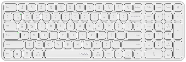 Main image of Rapoo E9310M Wireless Keyboard for Mac/iPad/PC, Multi-Device Bluetooth Keyboard with Number Pad, Low-Profile, Quiet Typing, 99-Key, Battery Powered, Support 4 Devices for Windows, Linux, Chrome