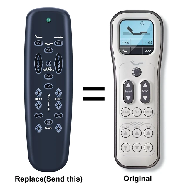 Alt view image 2 of 5 - Rankle Memory Replacement Remote for Sleep Number Flex Fit Plus or Precision Comfort Adjustable Bed