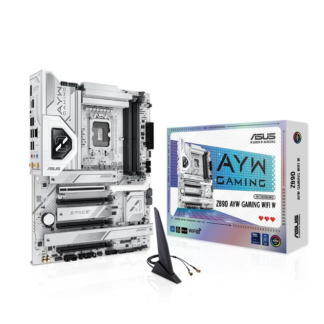 Alt view image 5 of 5 - Micro Center CPU Motherboard Combo -Intel Core Ultra 7 270K Plus 24 cores up to 5.5 GHz Desktop Processor with Asus Z890 AYW Gaming WiFi W LGA 1851 ATX Motherboard