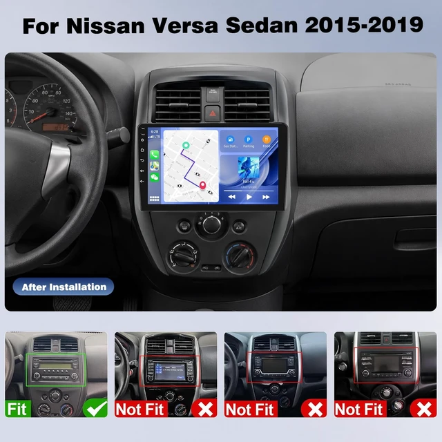 Alt view image 2 of 5 - 4+64G Android Car Radio for Nissan Versa Sedan 2015 2016 2017 2018 2019
