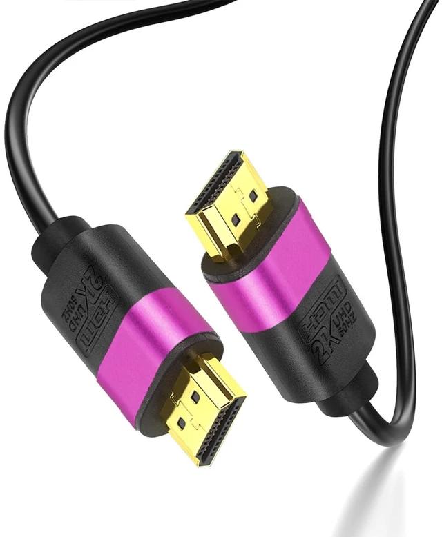 Main image of YOTETION HDMI Cable 75FT, 4K HDMI 2.0 Cord (18Gbps), 4K@60Hz, 2160p, 48 bit, Compatible with TV/PS5/Xbox/Roku,Purple