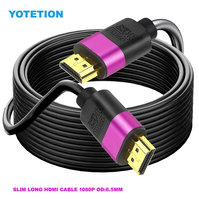 Alt view image 2 of 5 - YOTETION HDMI Cable 75FT, 4K HDMI 2.0 Cord (18Gbps), 4K@60Hz, 2160p, 48 bit, Compatible with TV/PS5/Xbox/Roku,Purple