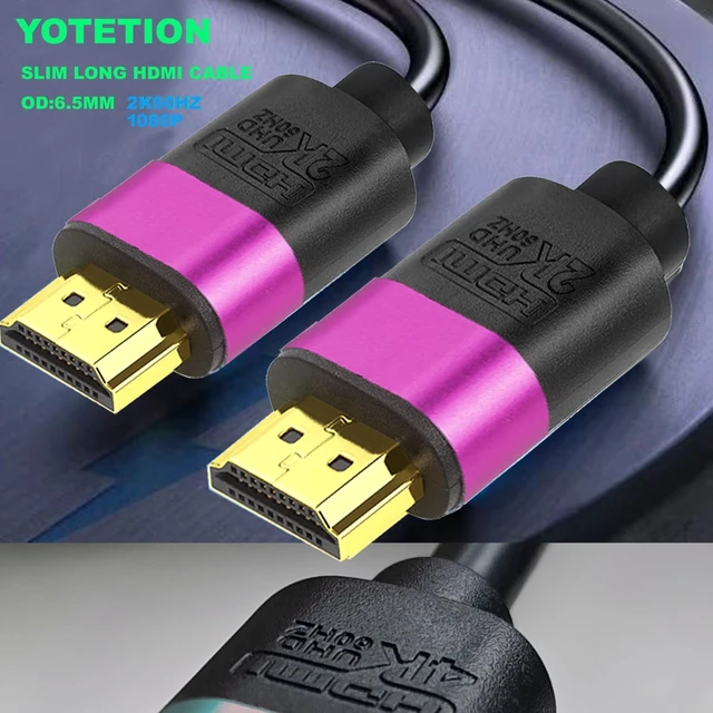Alt view image 4 of 5 - YOTETION HDMI Cable 75FT, 4K HDMI 2.0 Cord (18Gbps), 4K@60Hz, 2160p, 48 bit, Compatible with TV/PS5/Xbox/Roku,Purple