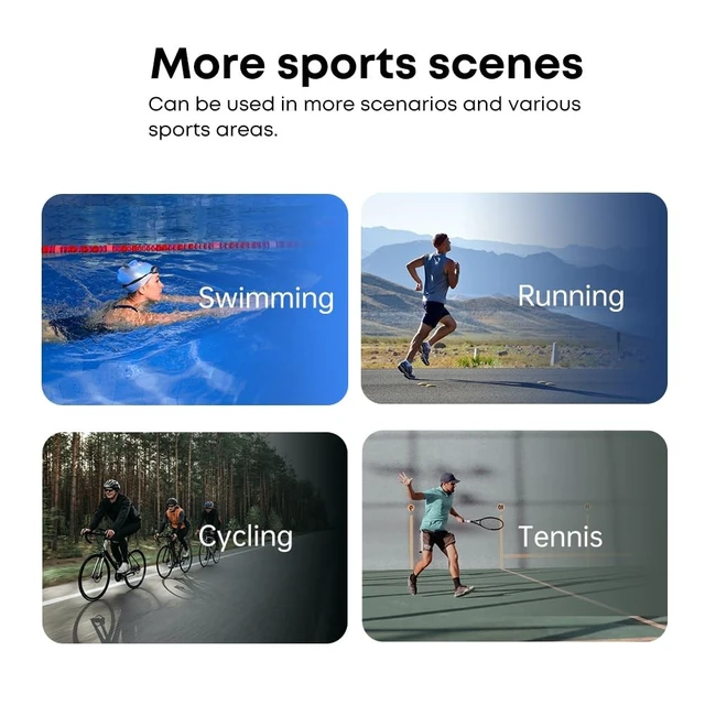 Alt view image 4 of 5 - Langsdom BE17 Bone Conduction Headphones, Open-Ear, IPX8 Waterproof, 10 Hours Playtime, Bluetooth 5.4, 32GB Built-in Memory, Lightweight and Comfortable for Sports & Running