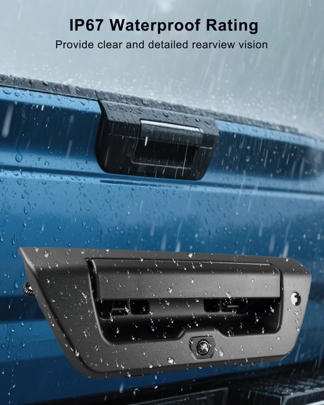 Alt view image 3 of 5 - Tailgate Handle with Rear View Camera Fit for Ford F150 F-150 2015-2017