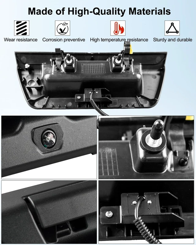Alt view image 4 of 5 - Tailgate Handle with Rear View Camera Fit for Ford F150 F-150 2015-2017