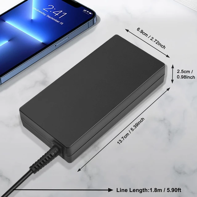 Alt view image 4 of 5 - JUYOON 150W Laptop Charger Compatible with Gigabyte Aorus g5 g6 g7 2023 2024 clevo Metabox Monster Laptops chicony a18-150p1a a150a048p liteon PA-1151-76