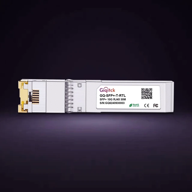 Alt view image 2 of 5 - 10GBase-T SFP+ to RJ45 10G Module,Copper SFP+ Transceiver,Up to 30m