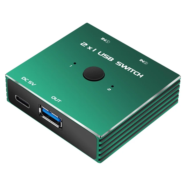 Alt view image 5 of 5 - USB 3.0 Switcher 2 in 1 Out USB kvm Switch 2 Computers USB 3.1 Switcher 2 in 1 Out