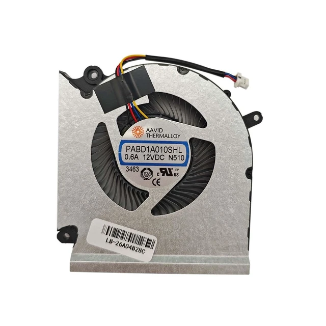 Alt view image 3 of 4 - BestParts New CPU+GPU Cooling Fan Replacement for MSI Vector GP68 HX 12VH 12VI, 13VI 13VH 13VG 13VF, MS-15M1 MS-15M2, P/N: PABD1A010SHR N509, PABD1A010SHL N510