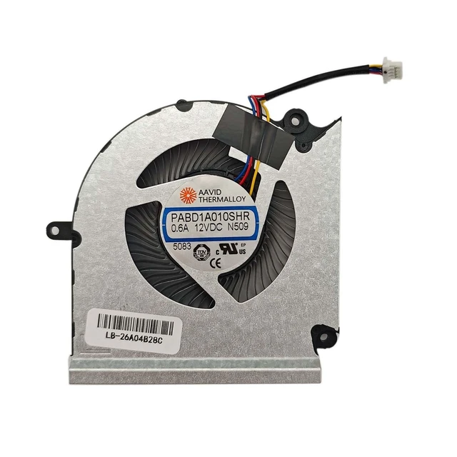 Alt view image 4 of 4 - BestParts New CPU+GPU Cooling Fan Replacement for MSI Vector GP68 HX 12VH 12VI, 13VI 13VH 13VG 13VF, MS-15M1 MS-15M2, P/N: PABD1A010SHR N509, PABD1A010SHL N510