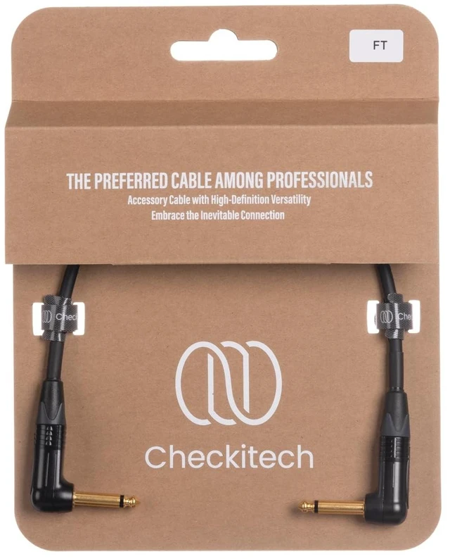 Main image of Checkitech Gratify G1704 Right Angle to Right Angle Pedal Cable - 1 Foot