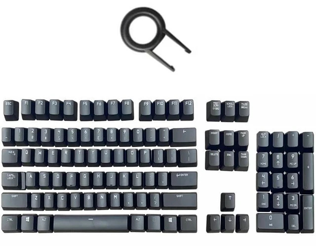 Main image of Full Set of Keyboard 104 Keycaps Replacement for Logitech G610 Gaming Mechanical Keyboard Black