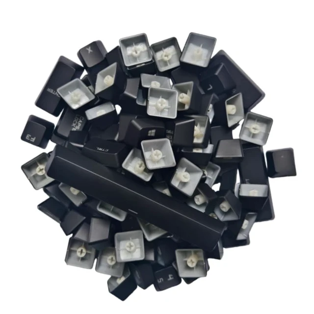 Alt view image 3 of 5 - Full Set of Keyboard 104 Keycaps Replacement for Logitech G610 Gaming Mechanical Keyboard Black