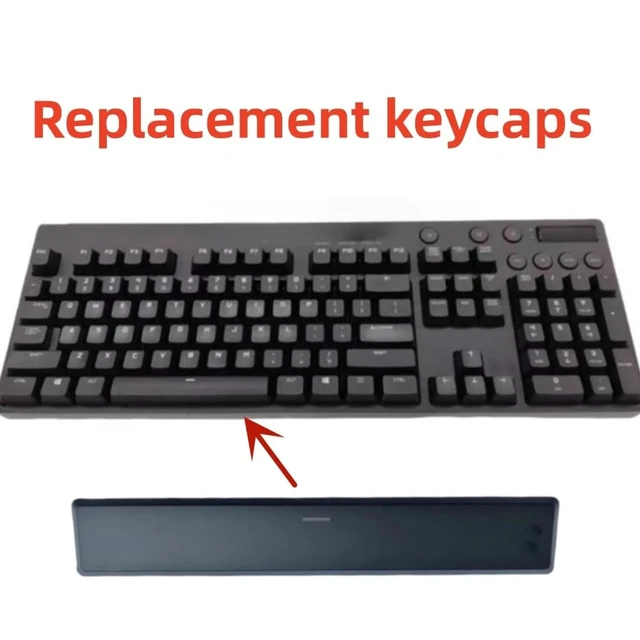 Alt view image 5 of 5 - Full Set of Keyboard 104 Keycaps Replacement for Logitech G610 Gaming Mechanical Keyboard Black